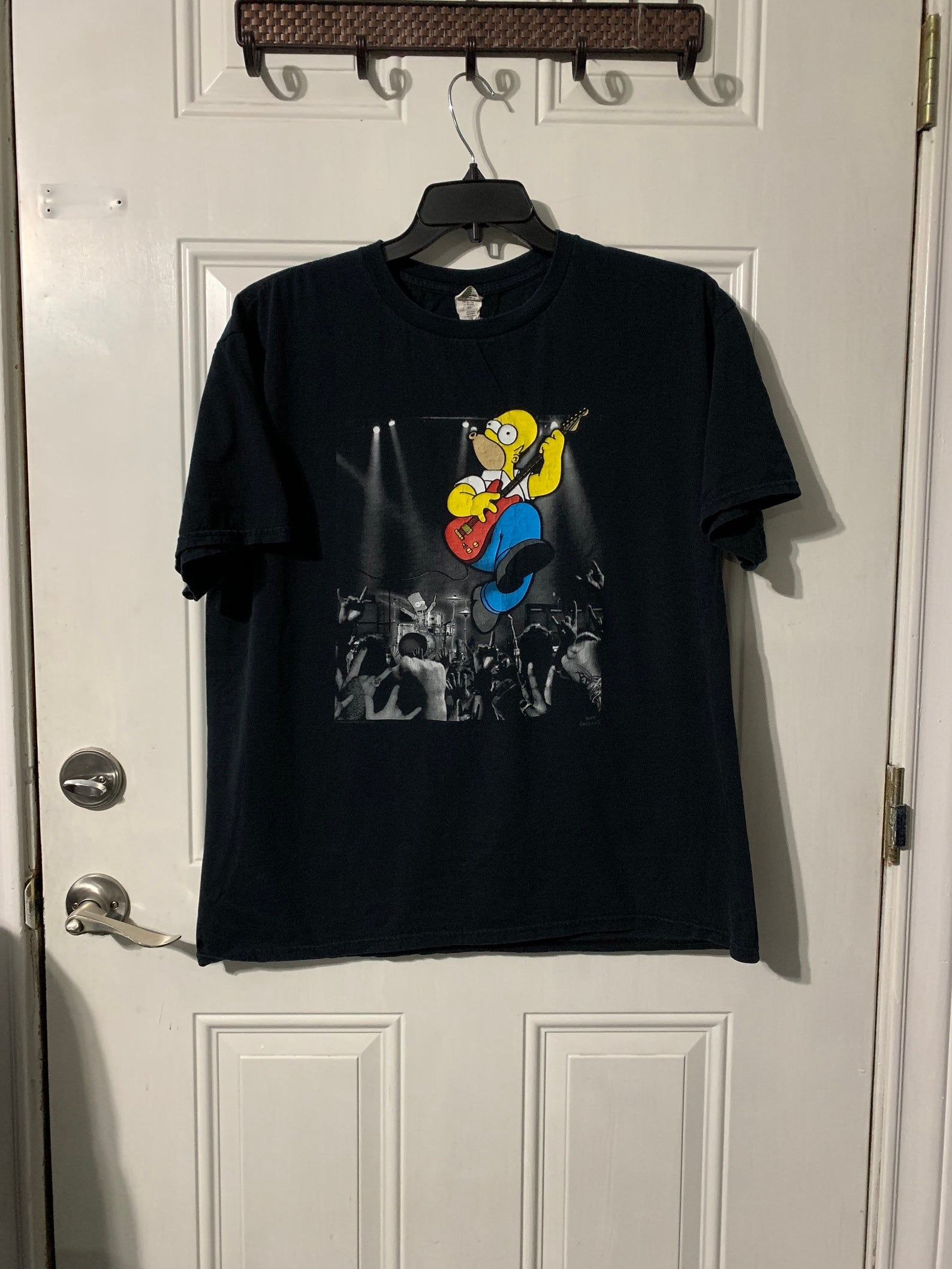 Vintage Homer And Bart Simpson In Concert T-Shirt By Matt Groening