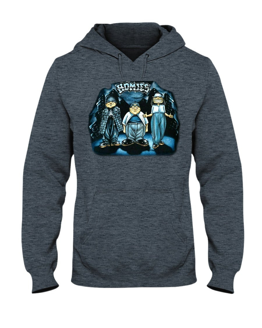 Vintage Homies T Shirt L Retro Y2K Navy Blue Men Women Toy Figurine Homey Action Figure Large 2000S 2003 Chicano Mexican Gangster Rap Hoodie 211222