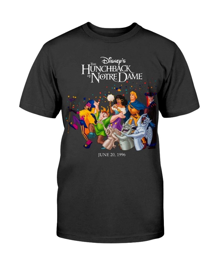 Vintage Hunchback Of Notre Dame Tee White T Shirt 1996 Walt Disney Movie Promo 90S Disney World Quasimodo T Shirt 211002
