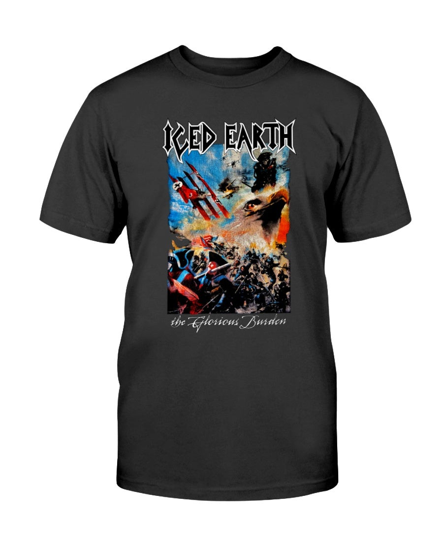 Vintage Iced Earth The Glorious Burden Heavy Metal Album Promo Tour T Shirt 211209