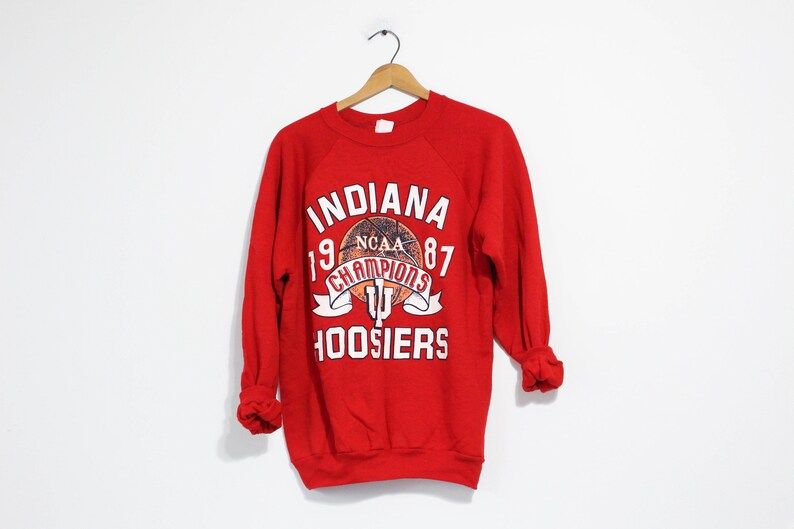 Vintage Indiana University 1987 Basketball Champions Sweatshirt