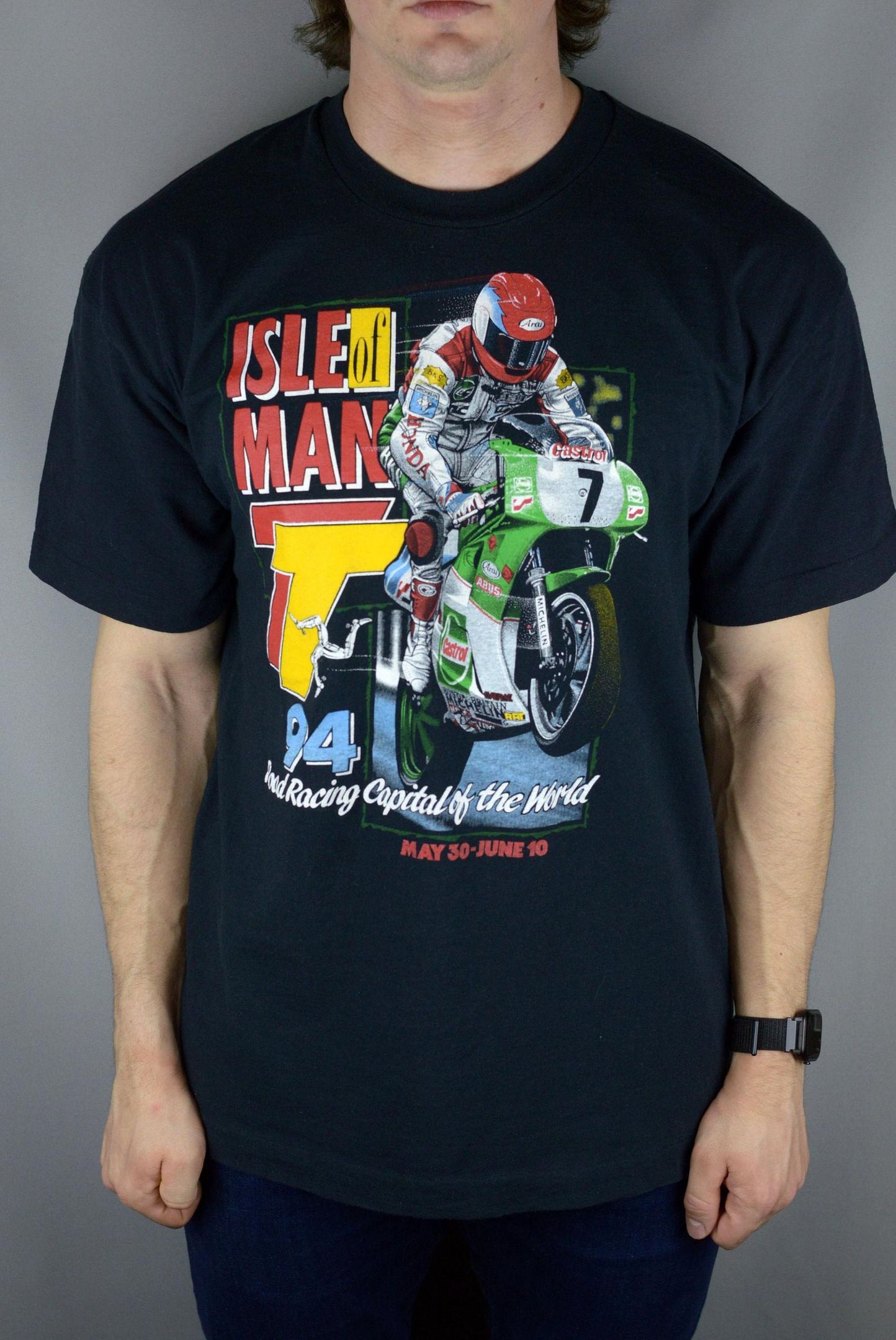 Vintage Isle Of Man 1994 T Shirt Single Stitch