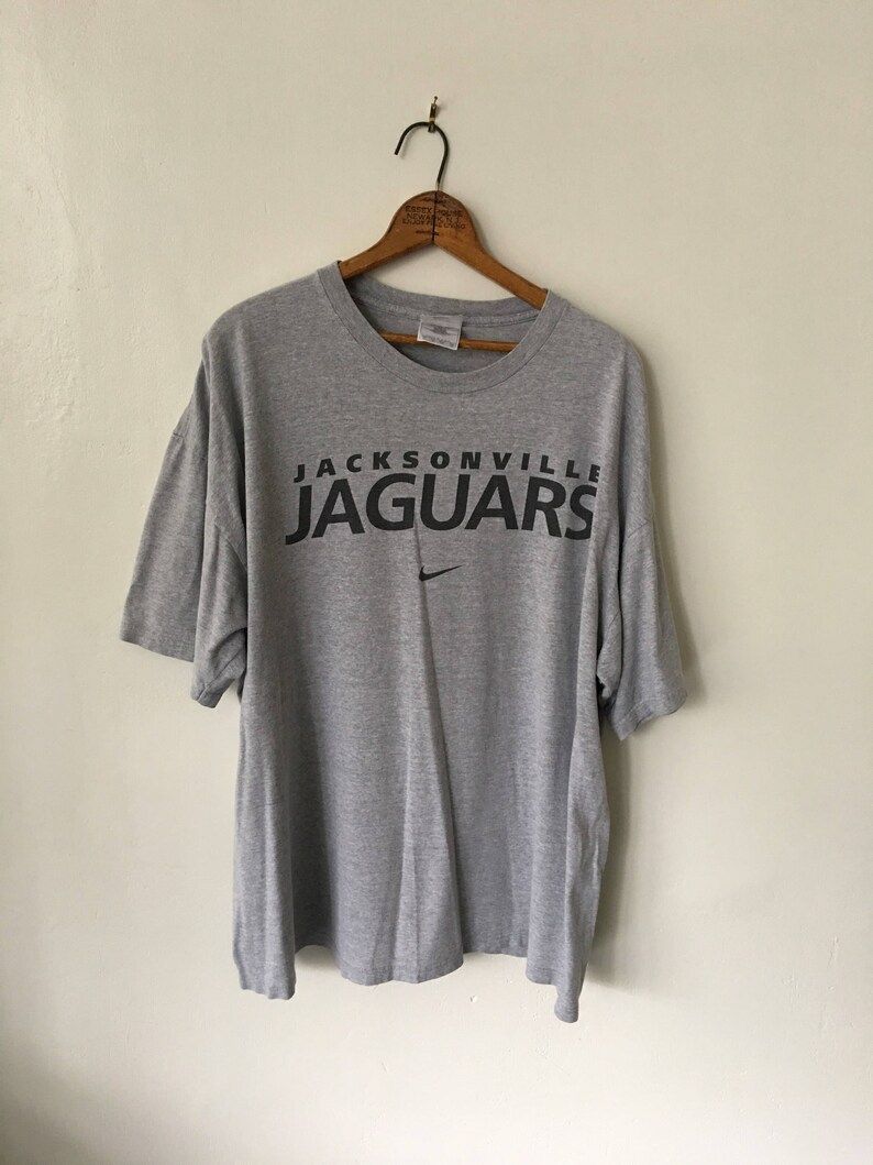 Vintage Jaguars Nike 1990S 90S Jacksonville Jaguars Nike Swoosh T Shirt