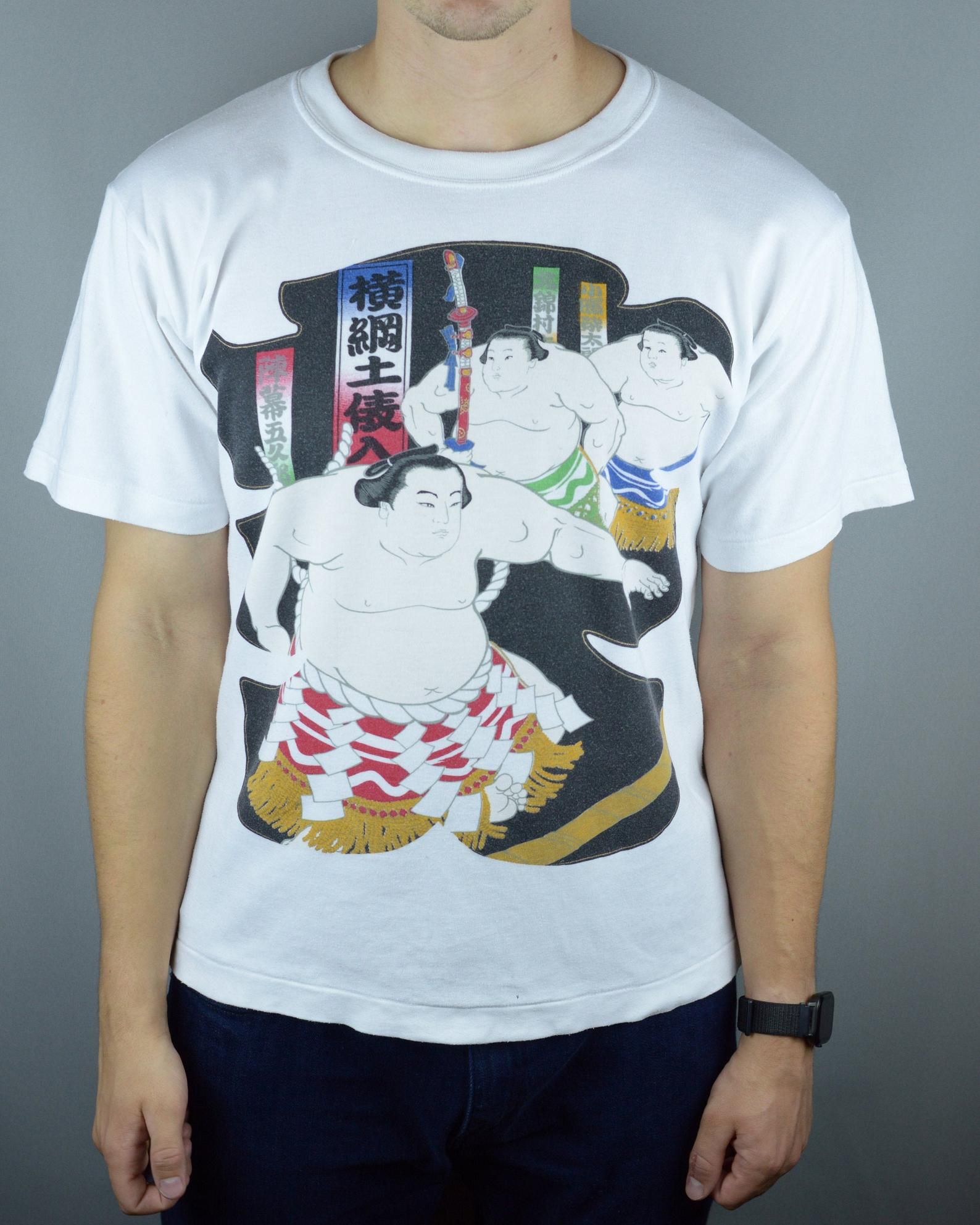 Vintage Japanese Samurai T Shirt Made In Japan Single Stitch