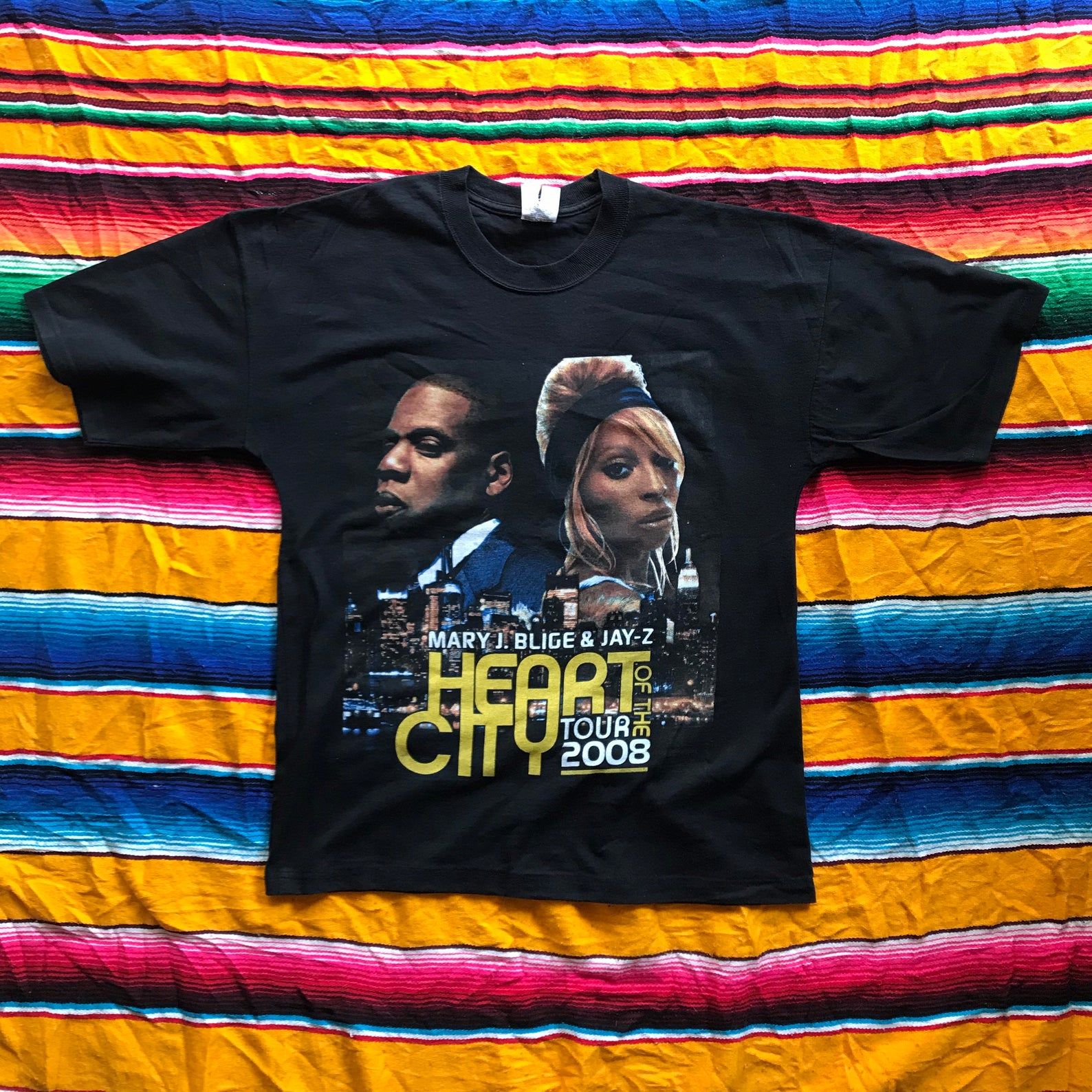 Vintage Jay-Z Mary J Blidge Heart Of The City Tour T-Shirt