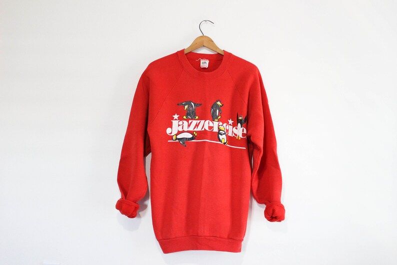 Vintage Jazzercise Penguin Sweatshirt vintage jazzercise penguin sweatshirt hrshp