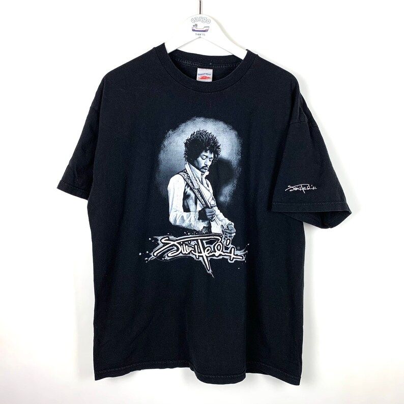 Vintage Jimi Hendrix 2000S Print Graphic Tee Size Extra Large