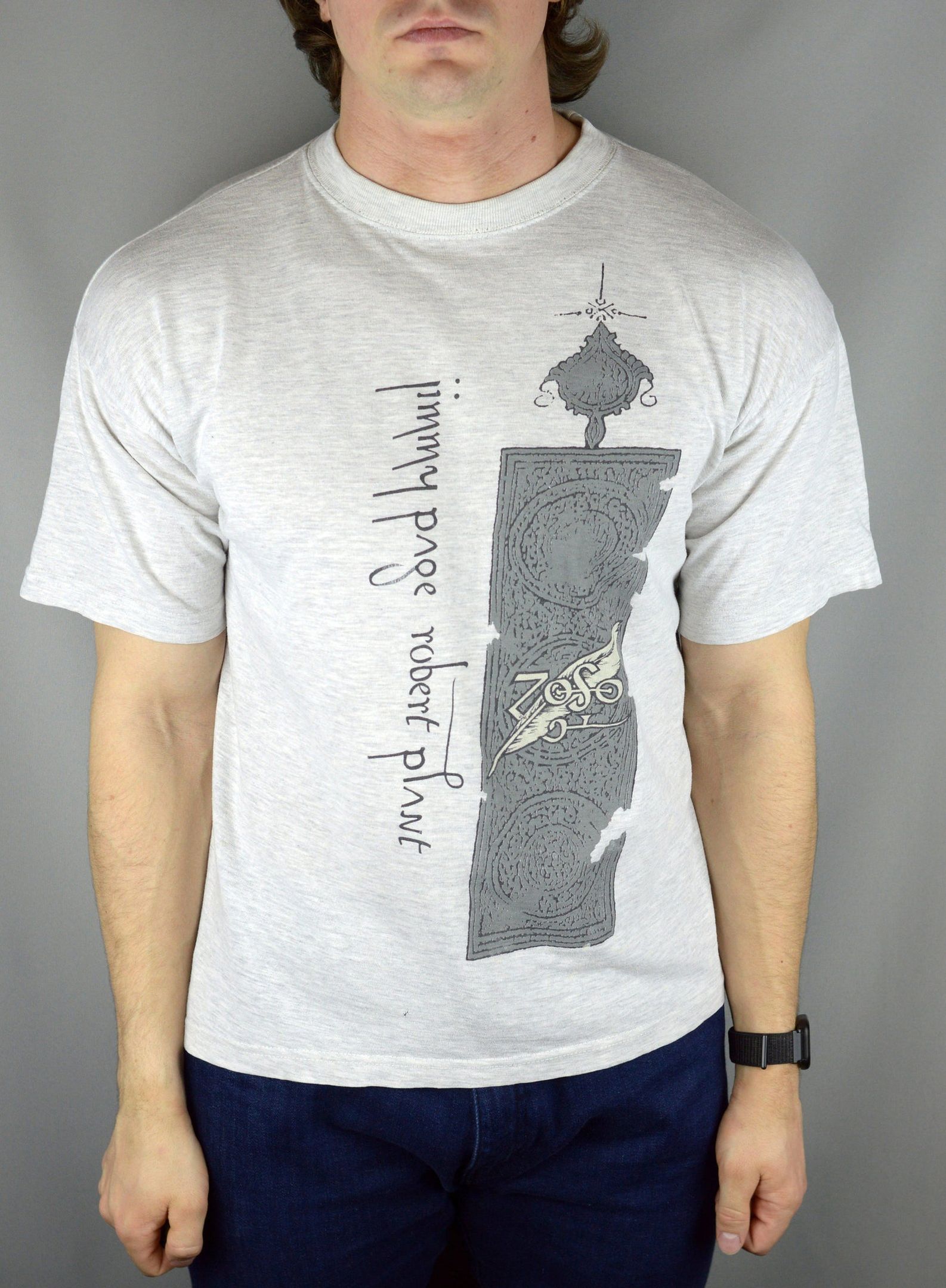 Vintage Jimmy Page Robert Plant Zoso 90S T Shirt