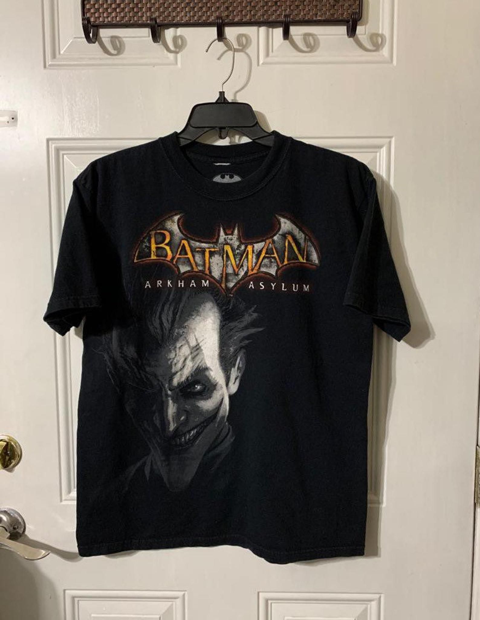 Vintage Jocker T-Shirt Batman Asylum L