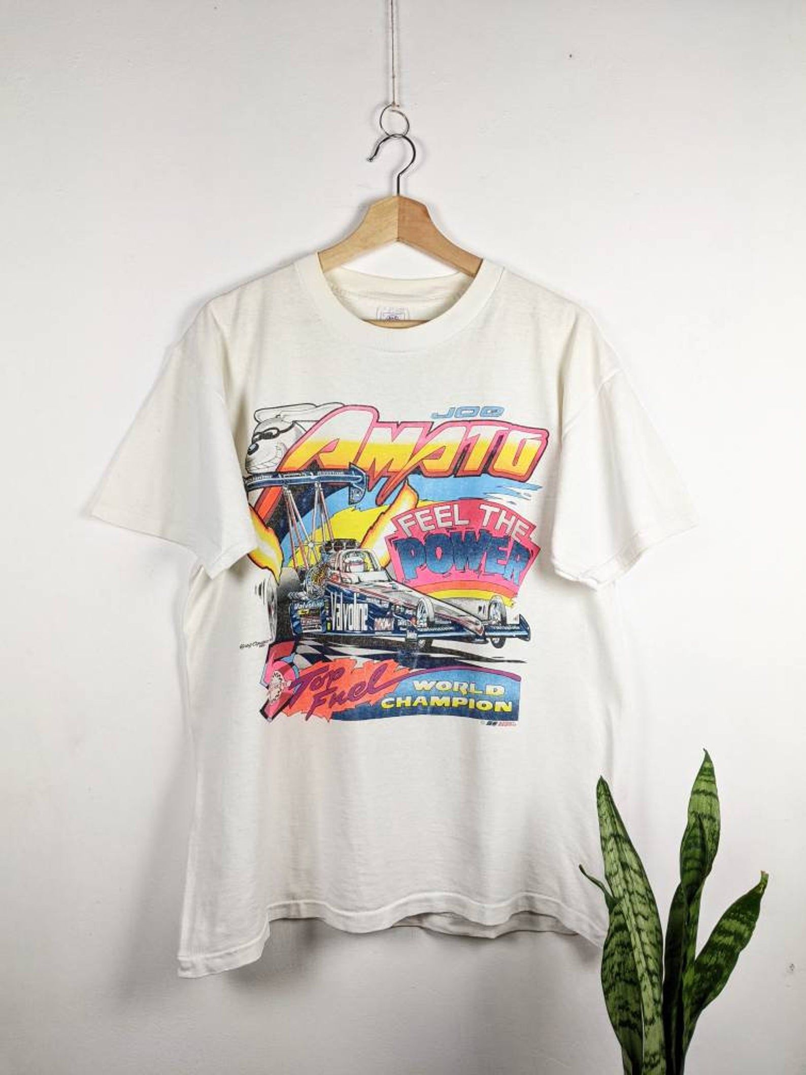 Vintage Joe Amato Drag Racing T-Shirt Usa World Champions 90S Fuel
