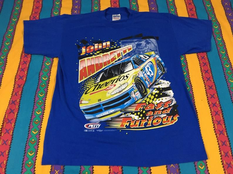 Vintage John Andretti Cheerios Nascar Shrit