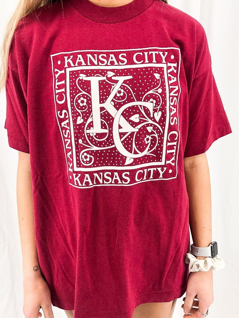 Vintage Kansas City Tee Rare Design Shirt