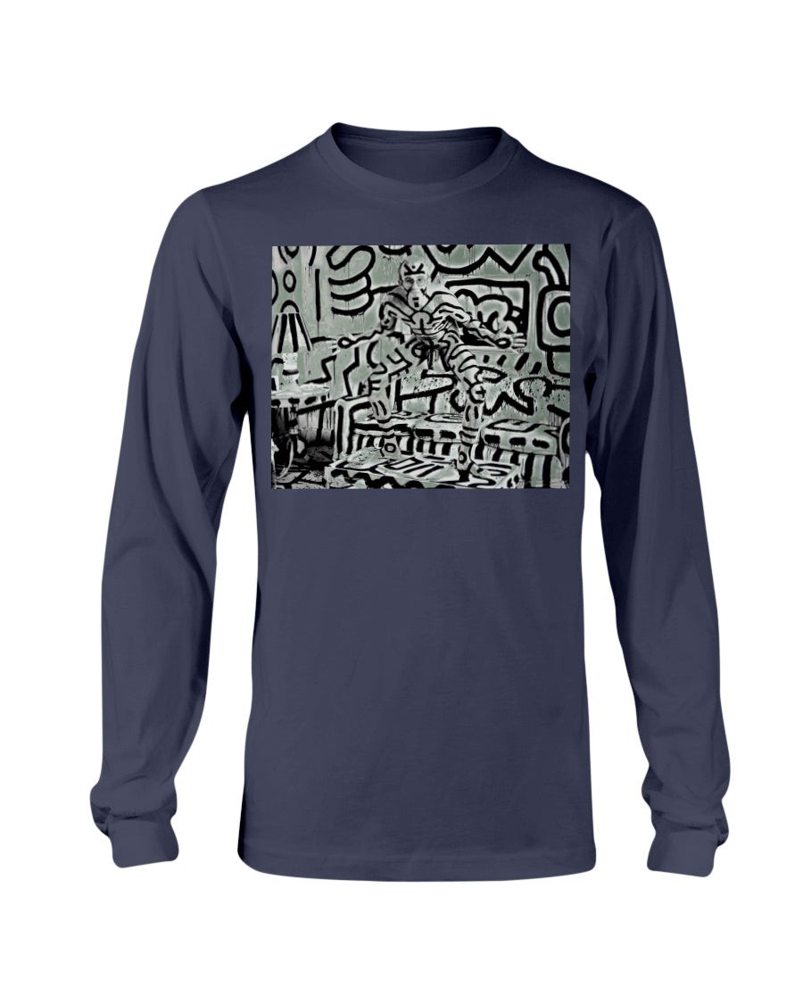 Vintage Keith Haring Pop Art Design Hip Hop Andy Warhol Annie Leibovitz Long Sleeve T Shirt 211022