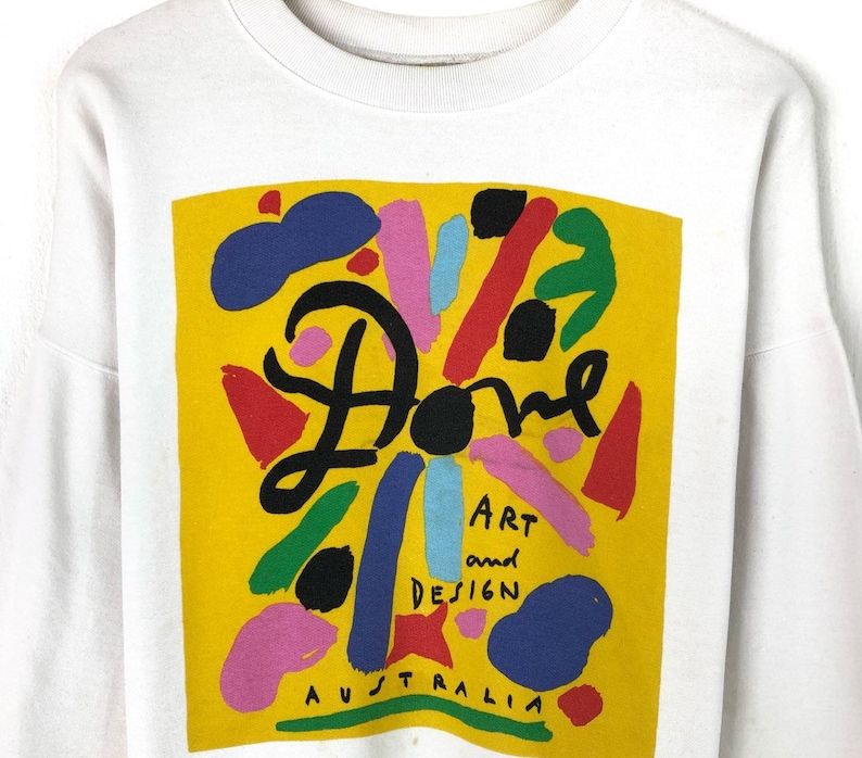 Vintage Ken Done Sweatshirt 1989 Koala Kangaroo Animal Down Under Multicolors Australia Sweatshirt Pullover Jumper Pop Art