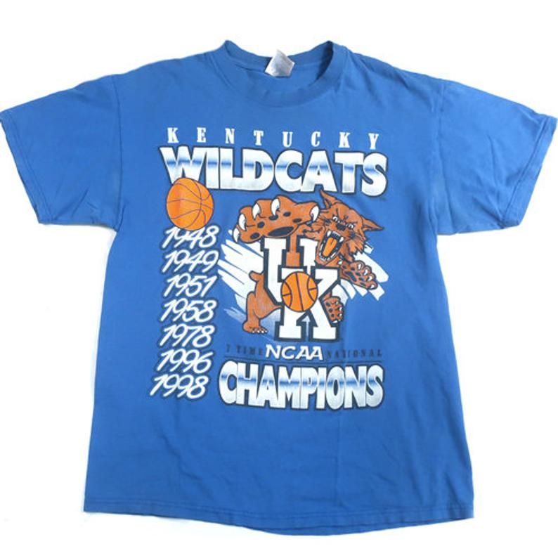Vintage Kentucky Wildcats 1998 Ncaa Basketball Shirt