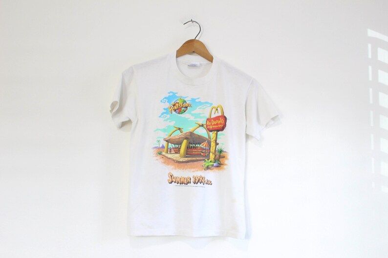 Vintage Kids The Flintstones Mcdonalds Fast Food T Shirt vintage kids the flintstones mcdonalds fast food t shirt tbo5i