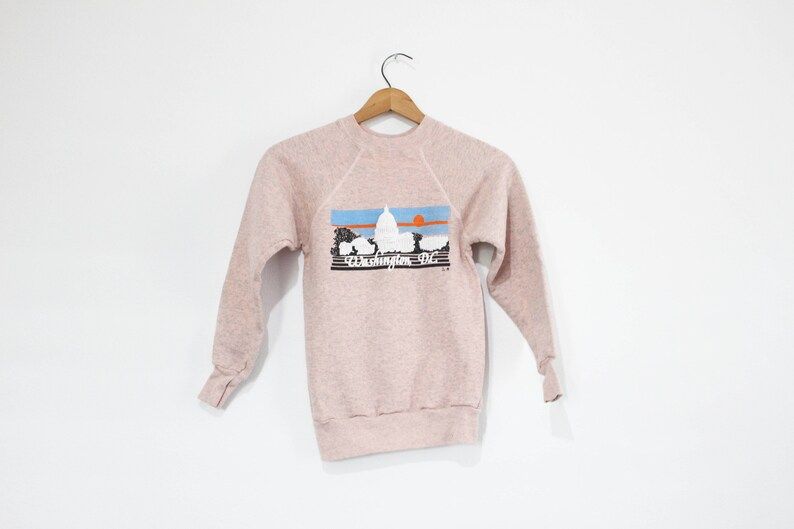 Vintage Kids Washington Dc Tourist Souvenir Sweatshirt