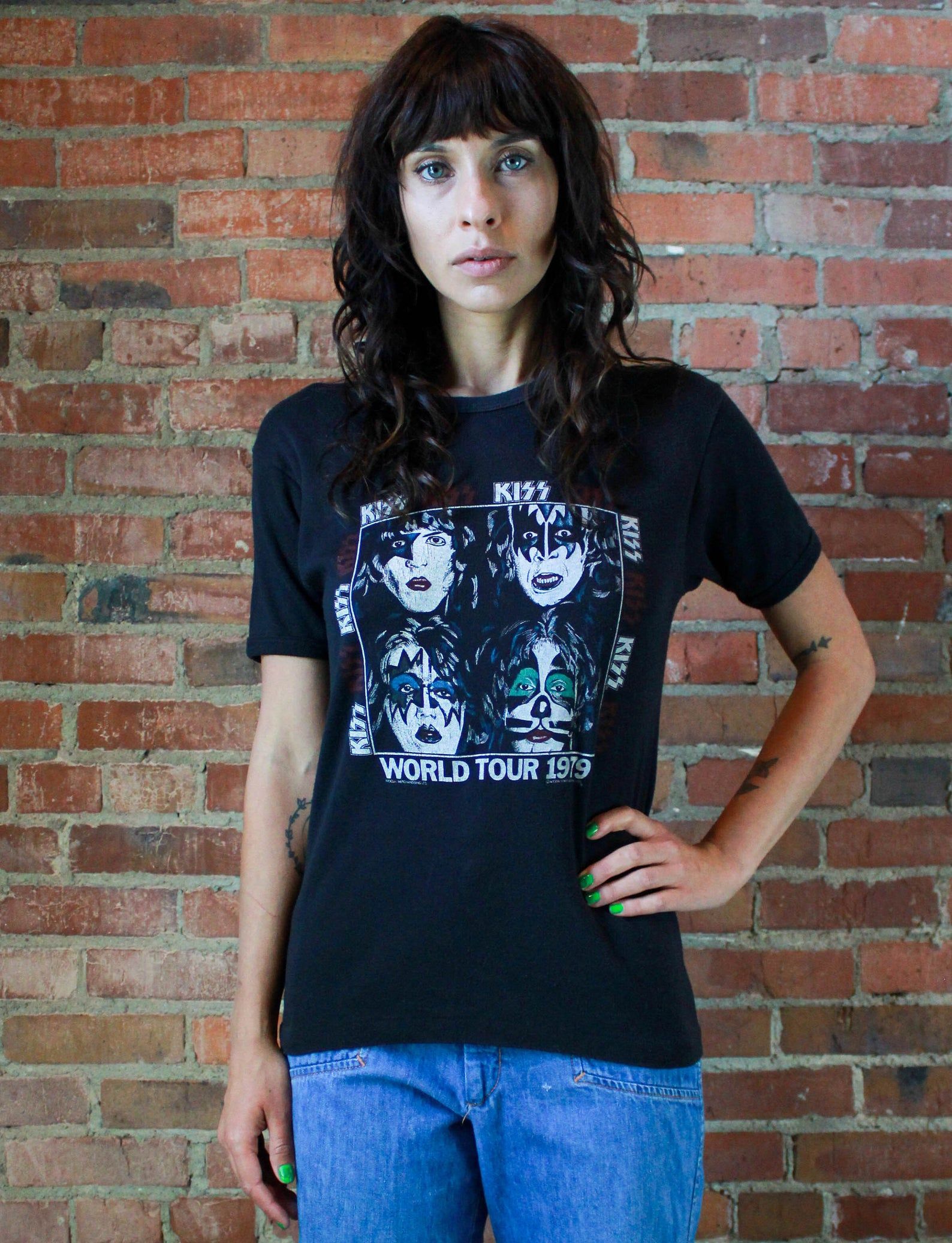 Vintage Kiss Concert T Shirt 1979 The Return Of Kiss Dynasty Tour Unisex Kiss Army 70'S