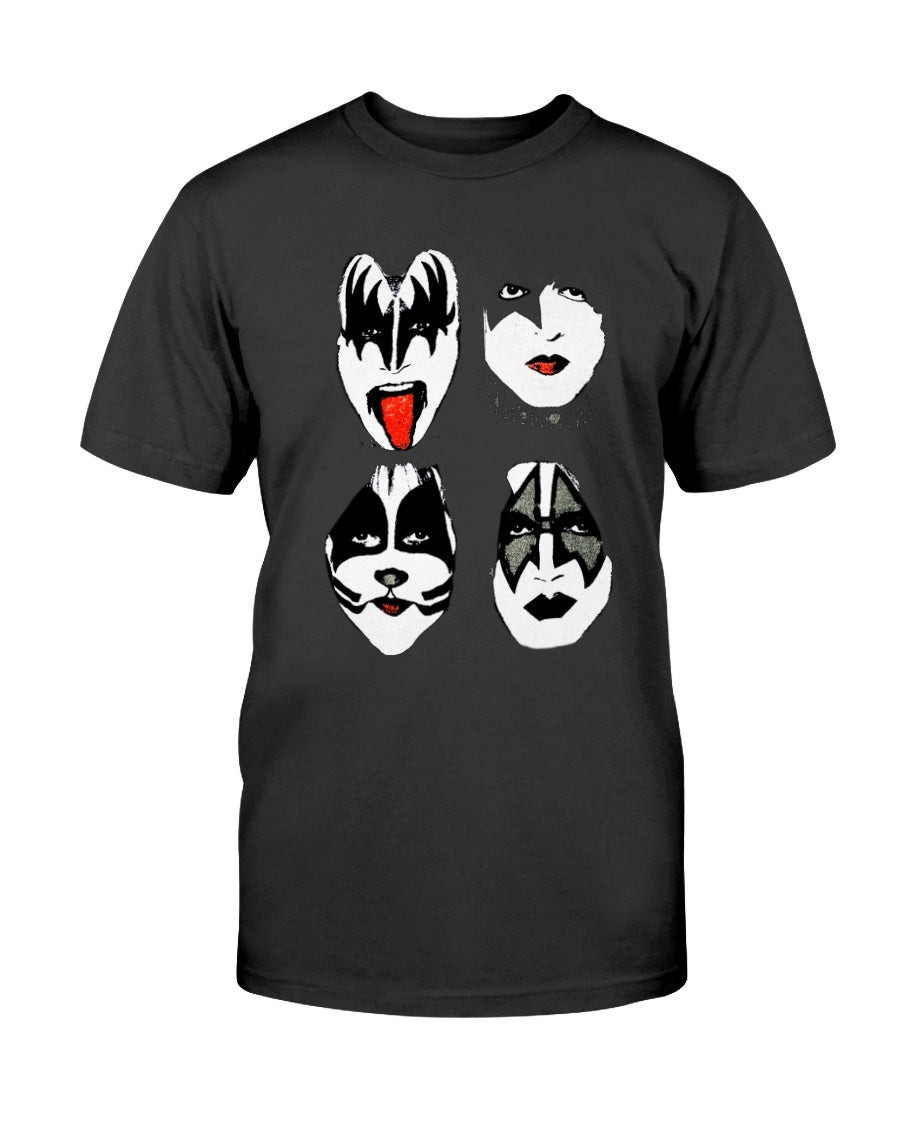 Vintage Kiss Sonic Boom European Tour T Shirt Gene Simmons Paul Stanley Peter Criss Ace Frehley T Shirt 210918
