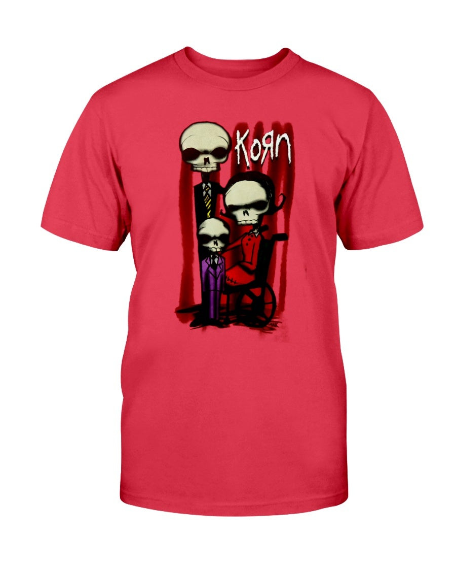 Vintage Korn Red Skull T Shirt 081221