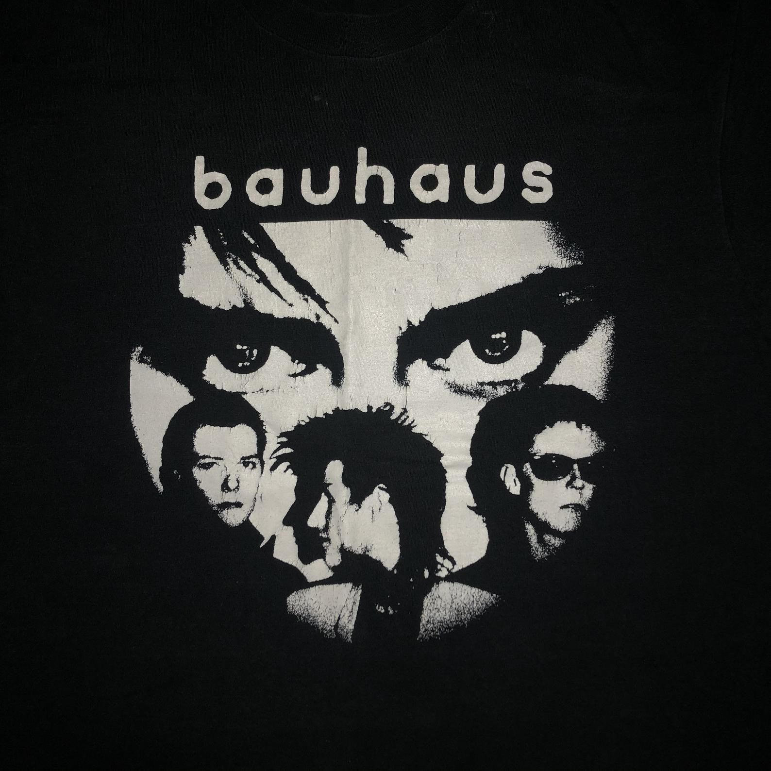 Vintage Late 80S Bauhaus Concert T Shirt Dark Wave X Joy Division Goth 1980S