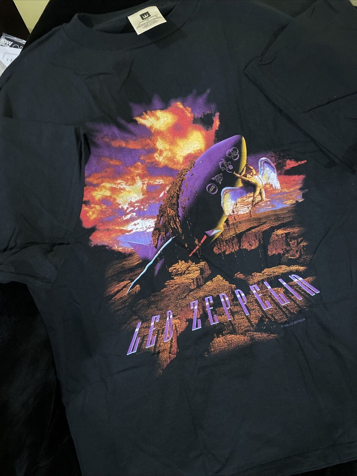 Vintage Led Zeppelin Zoso Shirt 90S Rock Band Tour Winterland 1994 Rare Retro