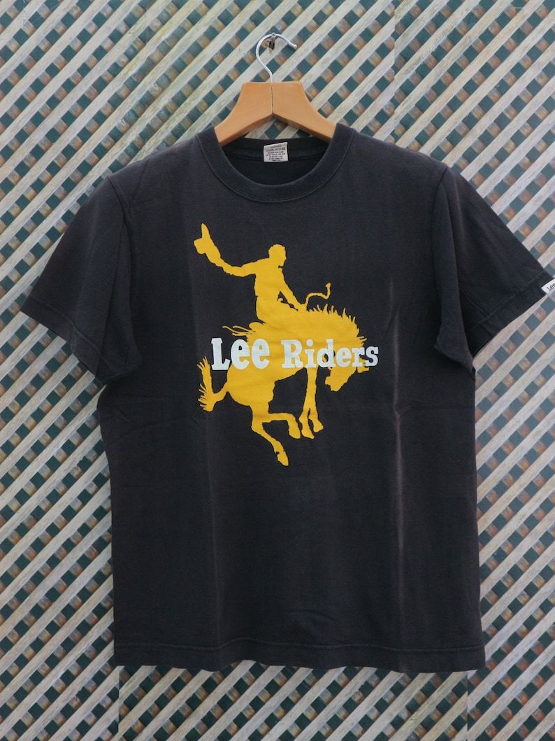 Vintage Lee Riders Big Logo Denim Wear T Shirt
