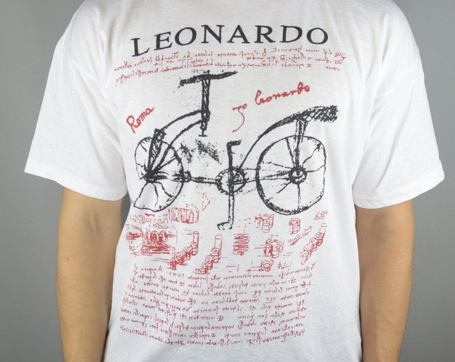 Vintage Leonardo Da Vinci 90S T Shirt Single Stitch