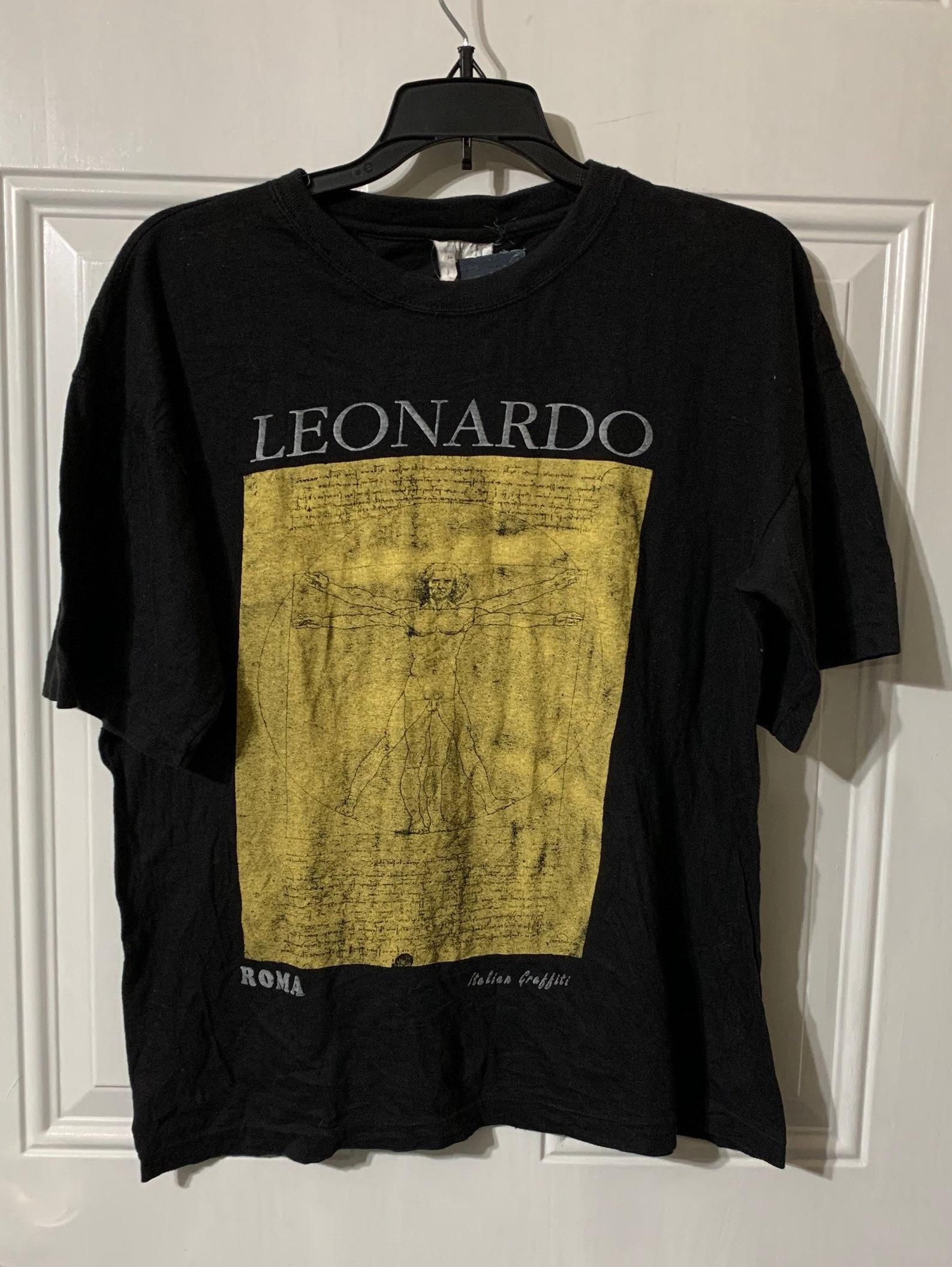 Vintage Leonardo Davinci T-Shirt vintage leonardo davinci t shirt 3ql0b
