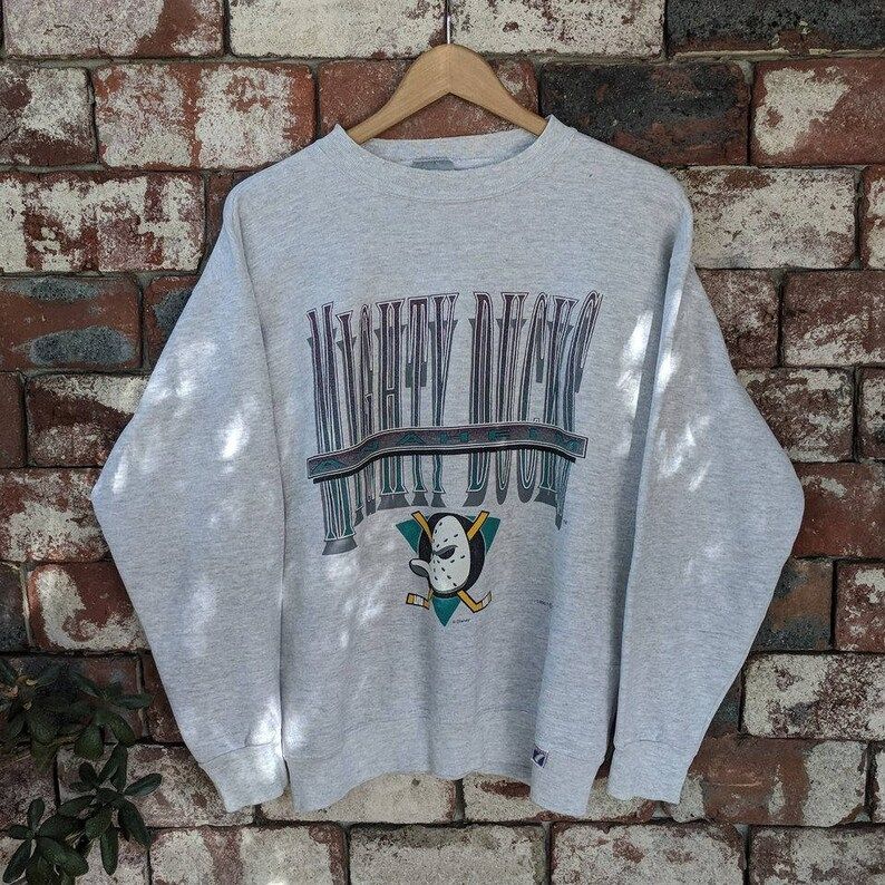 Vintage Logo 7 Mighty Ducks Crewneck