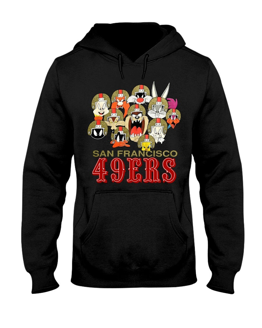 Vintage Looney Tunes T Shirt 90S San Francisco 49Ers Hoodie 211022