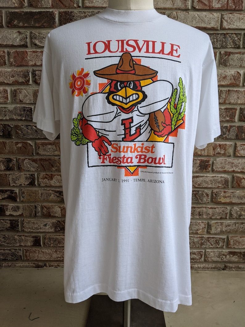 Vintage Louisville Cardinals 1991 Fiesta Bowl T Shirt vintage louisville cardinals 1991 fiesta bowl t shirt rqpsc