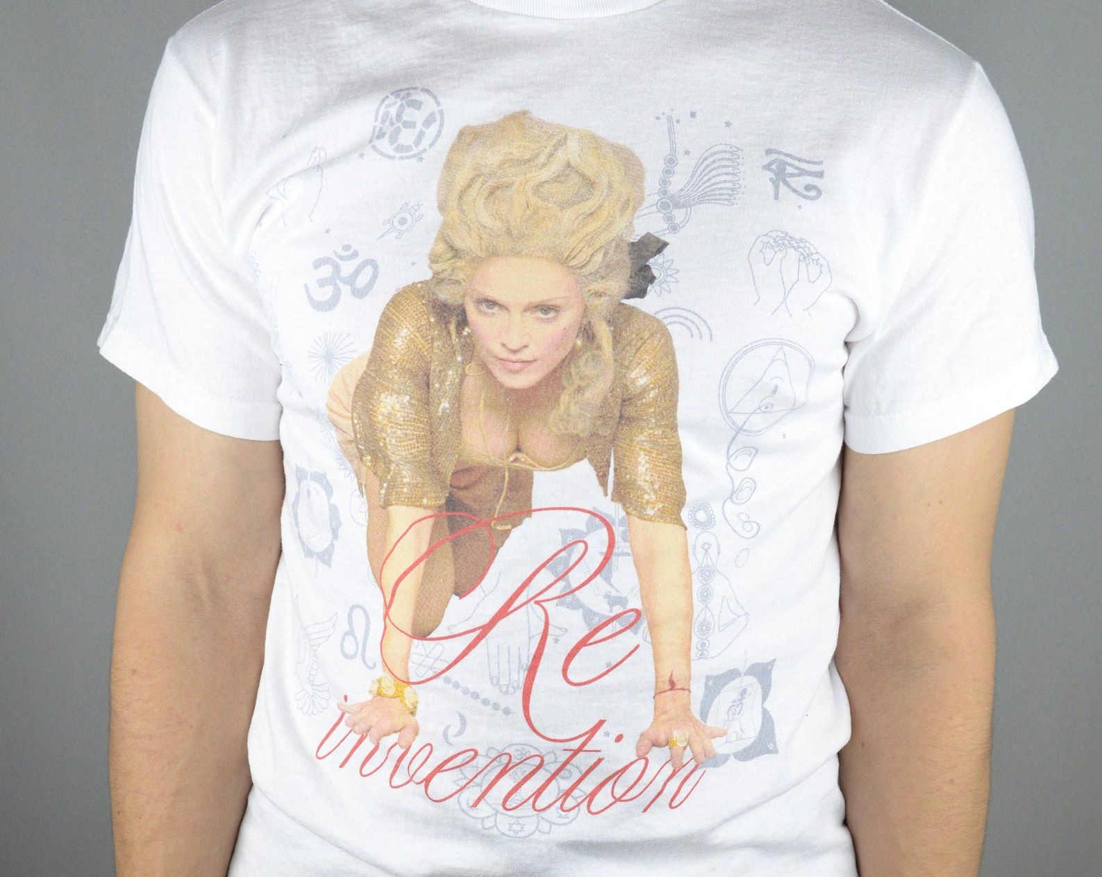 Vintage Madonna Re Envention World Tour 2004 T Shirt
