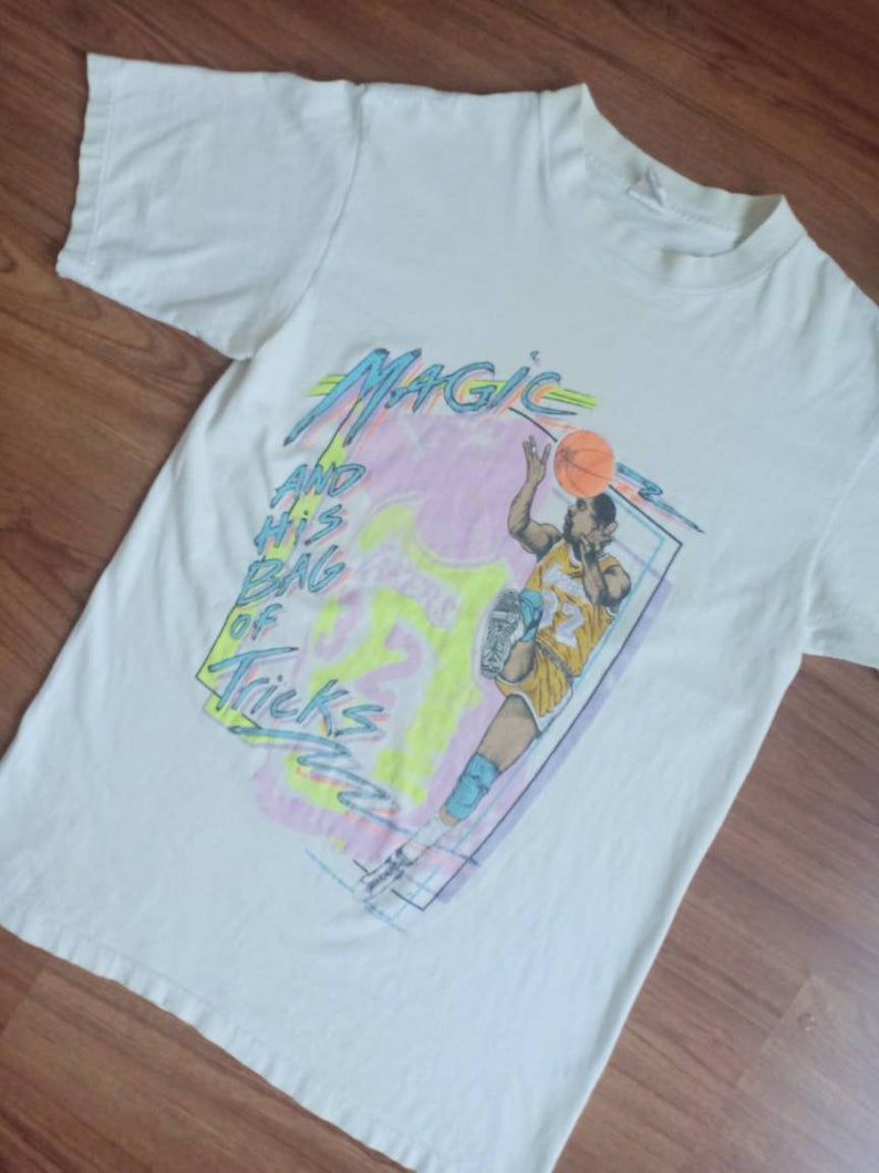 Vintage Magic Johnson Caricature 80'S Shirt