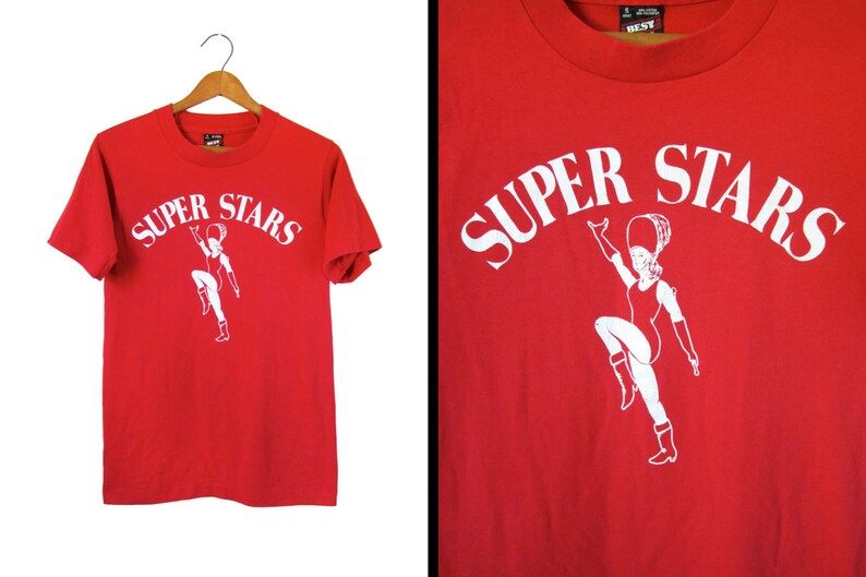Vintage Marching Band T Shirt 80S Super Stars Color Guard Made In Usa