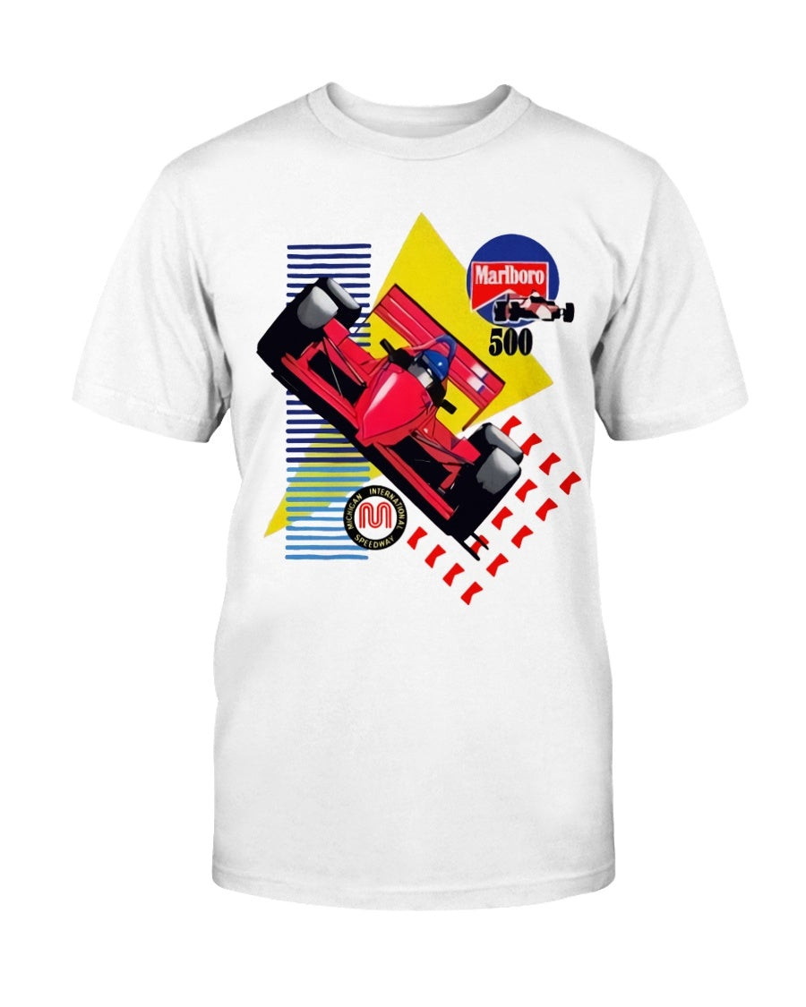 Vintage Marlboro 500 Racing Shirt 90S Formula 1 Cigarettes Michigan International Speedway T Shirt 211026