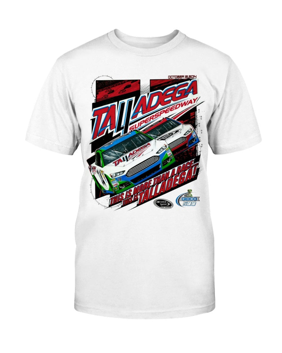 Vintage Nascar T Shirt Racing Graphic Print Tee Shirt Talladega Motor Sports Race Car Speed Way Promo T Shirt 211207