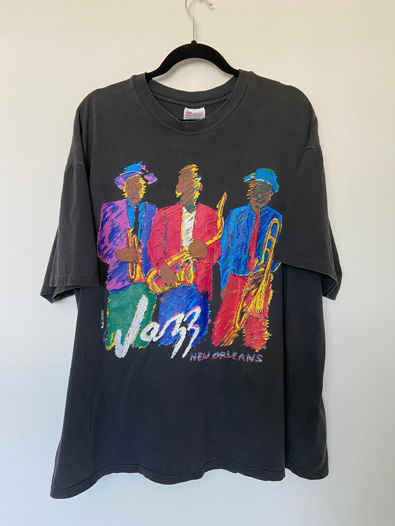 Vintage New Orleans Colorful Jazz T-Shirt