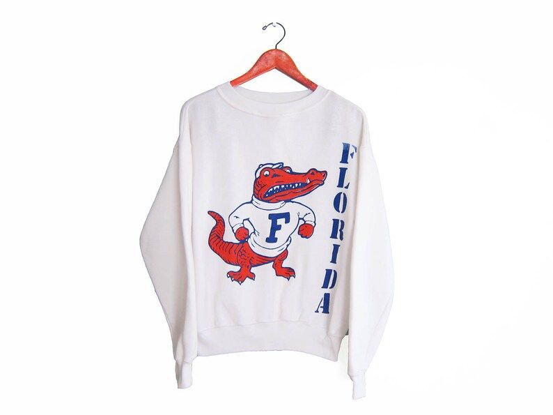 Vintage Sweatshirtflorida Gatorssportswear1980S University Of Florida Gators Spell Out Sweatshirt Medium