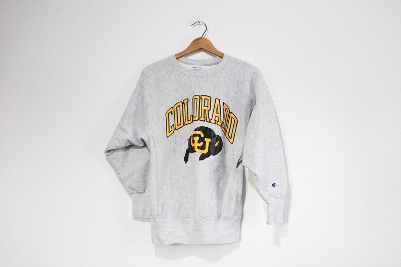 Vintage University Of Colorado Buffaloes Champion Reverse Weave Sweatshirt